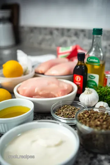 Sun-Kissed Lemon Herb Chicken in the Crock Pot ingredients