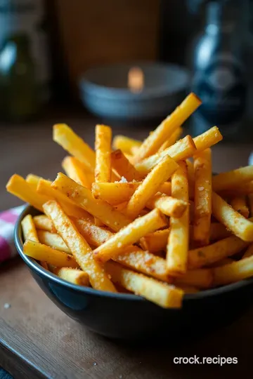 Ultimate Homemade Crispy Fries presentation