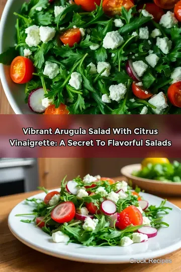 Vibrant Arugula Salad with Citrus Vinaigrette: A Secret to Flavorful Salads