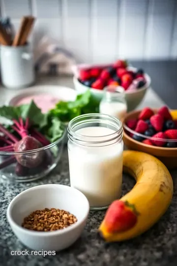 Vibrant Beet & Berry Smoothie: A Wholesome Morning Boost ingredients