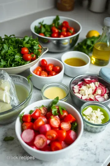 Zesty Arugula Salad with Lemon Vinaigrette ingredients