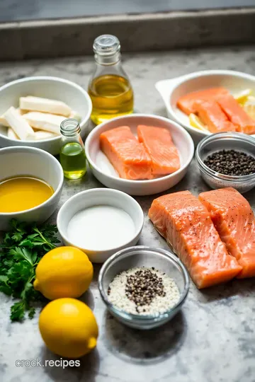 Zesty Baked Lemon Pepper Salmon ingredients