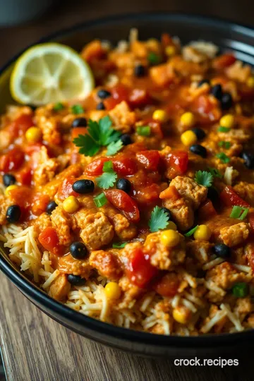 Zesty Chicken Mexican Casserole Delight presentation