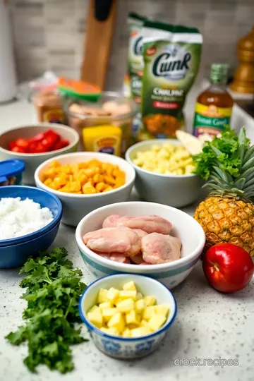 Zesty Summer Chicken Tacos with Pineapple Salsa ingredients