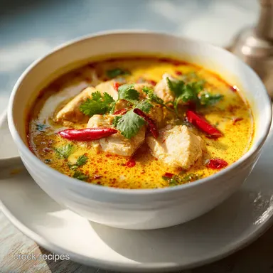 Thai Chicken Curry Soup in 20 Minutes Recipe Card