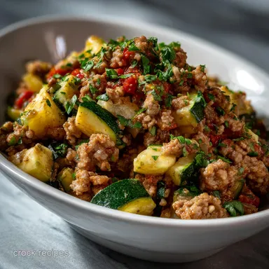 Ground Turkey and Zucchini Skillet 25 Minute Meal