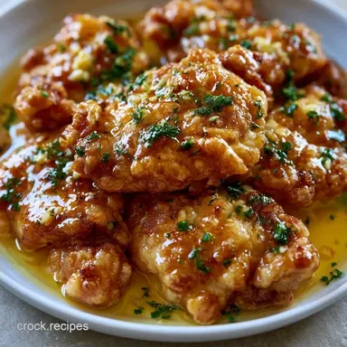 Garlic Butter Chicken Thighs: Crispy