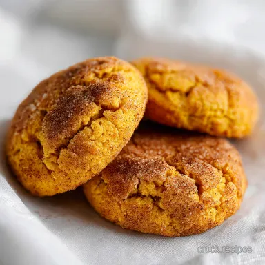 Pumpkin Cookies with Cinnamon for 24 Cookies: Soft and Baked Recipe Card
