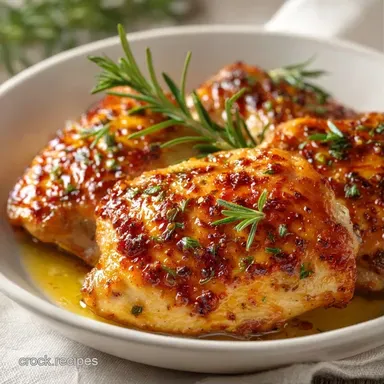 Garlic Chicken Thighs in 25 Minutes Recipe Card