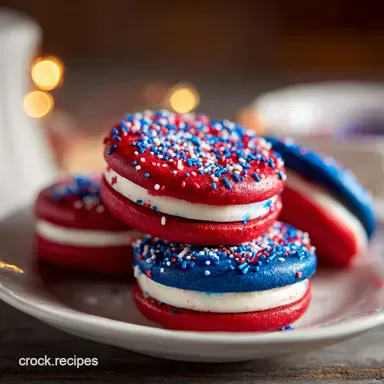 4th of July Truffles: Creamy Oreo Balls for 24 Servings Recipe Card