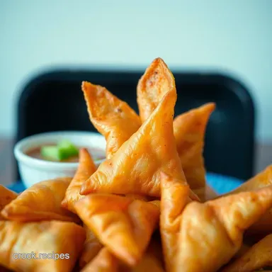 Air Fryer Crab Rangoon Delightful Crispy GuiltFree Recipe Card