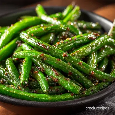 Air Fryer Garlic Green Beans Bold Flavor Boosts Recipe Card