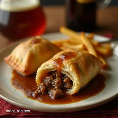 Alehouse Beef Onion Pockets Recipe Rich Beef Pastries Recipe Card