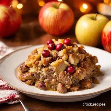 My Best Sausage Apple Cranberry Stuffing Recipe Recipe Card