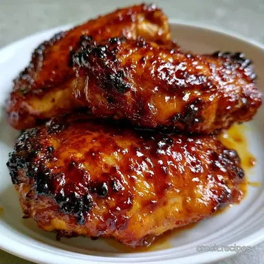 Asian Glazed Air Fryer Thighs for 4 Recipe Card