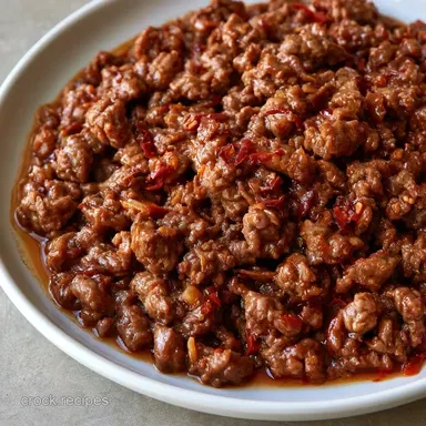 Asian Ground Beef in 20 Minutes Recipe Card