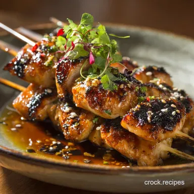 Chicken Yakitori: Authentic Izakaya Skewers with Tare Glaze Recipe Card