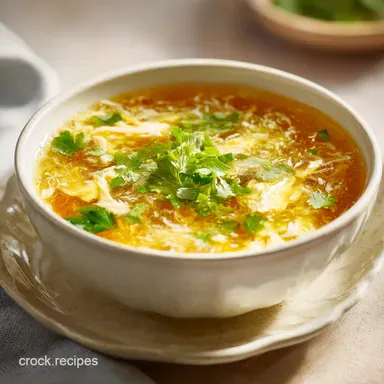 Egg Drop Soup in 10 Minutes with Silky Golden Ribbons Recipe Card