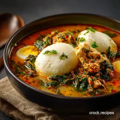 Egusi and Fufu: Authentic Nigerian Soup with Silky Fufu