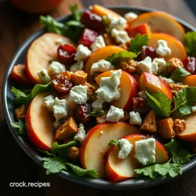 Autumns Best Honeycrisp Apple Feta Harvest Salad Recipe Card