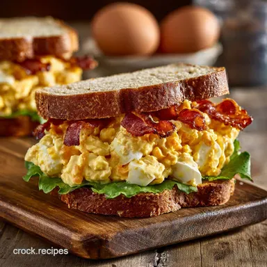 Bacon Cheddar Egg Salad Sandwiches: The Ultimate Creamy, Smoky Lunch Recipe Card