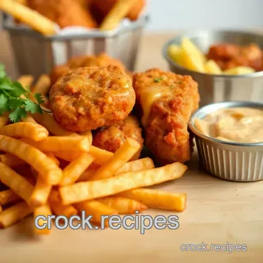 Easy & Juicy Bake Cheesy Turkey Nuggets with Crispy Fries: My Family's Favorite! Recipe Card