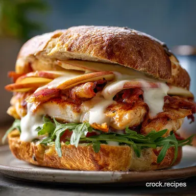 Baked Chicken Apple Sandwich in the Oven Recipe Card