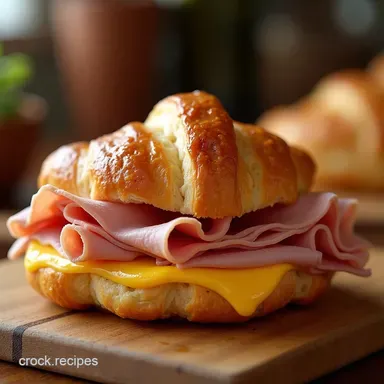 The Ultimate Baked Ham Gruy&egrave;re Croissant Melt Recipe Recipe Card
