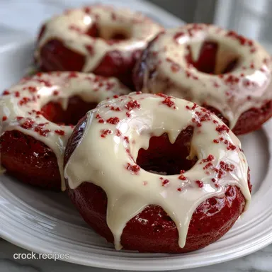 Red Velvet Donuts: Best Baked Recipe with Glaze Recipe Card