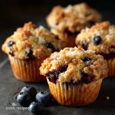 Blueberry Crumble Muffins: The Easy Bakery-Style Recipe Recipe Card