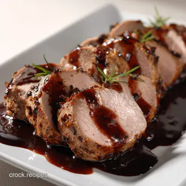 Slow Cooker Pork Tenderloin Effortless Balsamic Herb Glaze Recipe