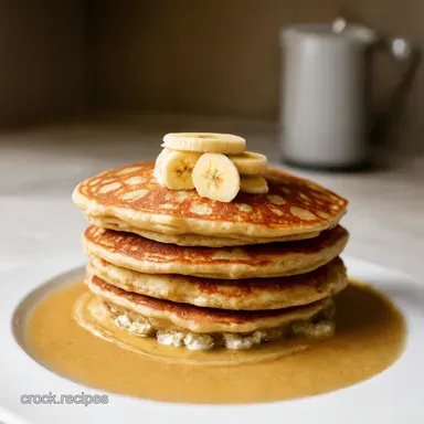 Banana Bliss Cottage Cheese Oatmeal Pancakes So Fluffy Recipe Card