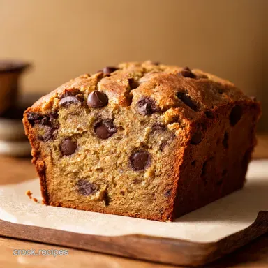 My GoTo Irresistible Chocolate Chip Banana Bread Recipe Recipe Card
