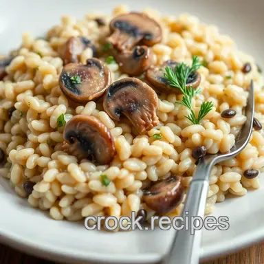 Creamy Mushroom Barley Risotto: Comfort Food at its Best! Recipe Card