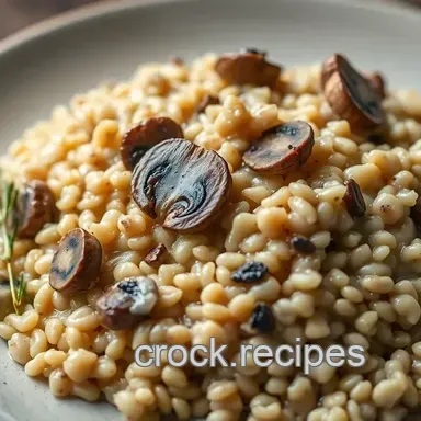 Creamy Mushroom Barley Risotto: Comfort Food at its Best! Recipe Card