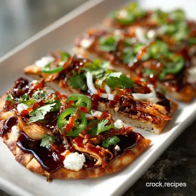 Easy BBQ Chicken Flatbread Recipe in 18 Minutes Recipe Card