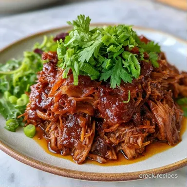 BBQ Pulled Pork for 8 Servings Recipe Card