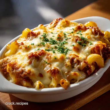 Beefy Mac Casserole: Slow-Cooked Recipe Card