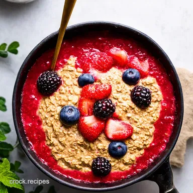 Berry Blast Overnight Oats Easy Make Ahead Breakfast Ideas Recipe Card