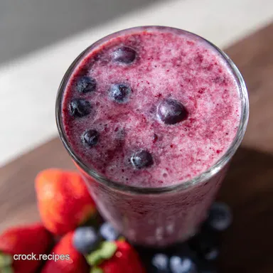 Berry Blast Smoothie Strawberry Blueberry Goodness