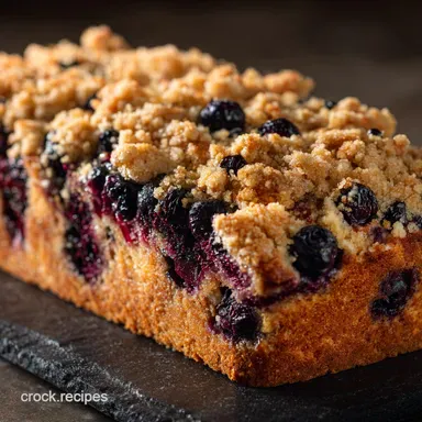 Tender Blueberry Streusel Bread Recipe Our Blue Ribbon Crumble Loaf