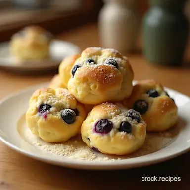 Blueberry Dream Clouds Fluffy Cottage Cheese Cloud Bread Recipe Recipe Card