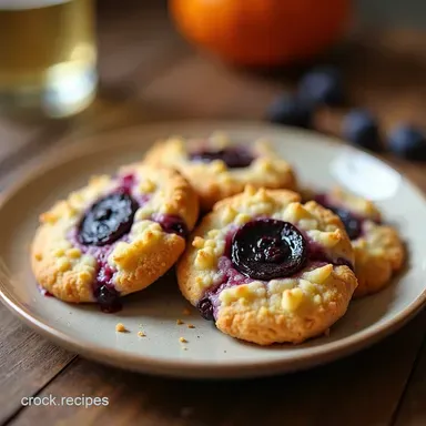 Heavenly Blueberry Crumble Cookies Recipe Soft Buttery Recipe Card