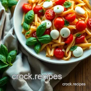 Easy Summer Pasta Recipes: My Bright Cherry Tomato & Basil Salad Recipe Card