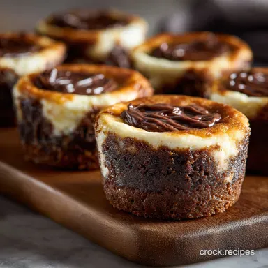 Brookie Cheesecake Cups: Easy Fudgy Brownie Creamy Vanilla Dessert