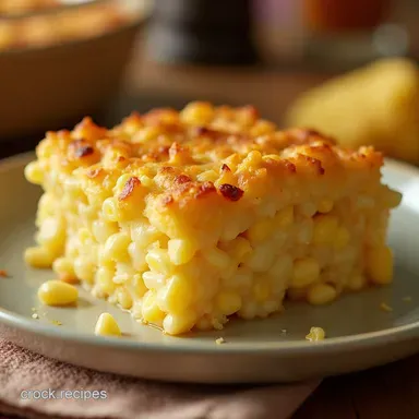 Paula Deens Corn Casserole Easy Baked Comfort Food Recipe Card