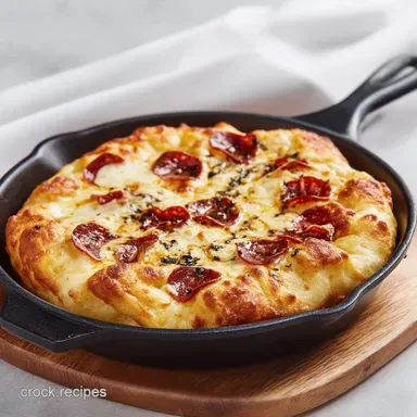 Cast Iron Pan Pizza: Achieve Ultra-Crispy Frico Crust Recipe Card