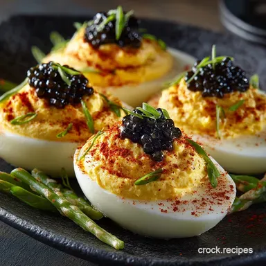 Silky Deviled Eggs with Caviar The Gentrys Garnish Recipe