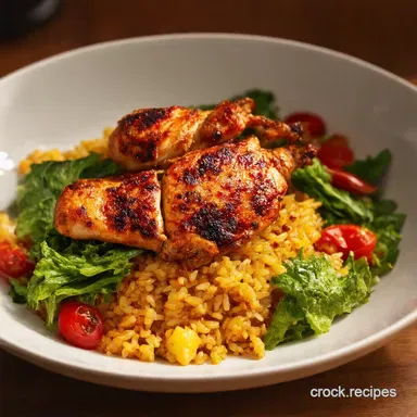 Charred Chicken and Rice Salad Harissa Kick Recipe Recipe Card