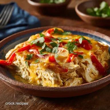 Cheesy Chicken Fajita Casserole: Easy One-Dish Weeknight Dinner Recipe Card